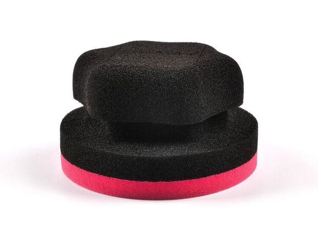 MaxShine Red Hex Grip Car Wax Foam Applicator - Аплікатор для нанесення восків 10.5 х 6 cm
