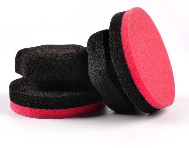 MaxShine Red Hex Grip Car Wax Foam Applicator - Аплікатор для нанесення восків 10.5 х 6 cm
