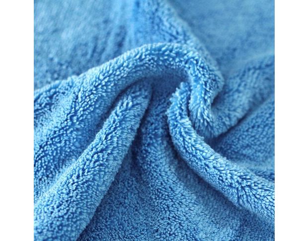 MaxShine Microfiber Interior Towel - Мікрофібровий рушник з оверлоком блакитний 40 х 60 cm