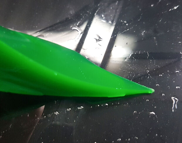 Softline Green Turbo Squeegee - Вигонка зелена м'яка 13 cm