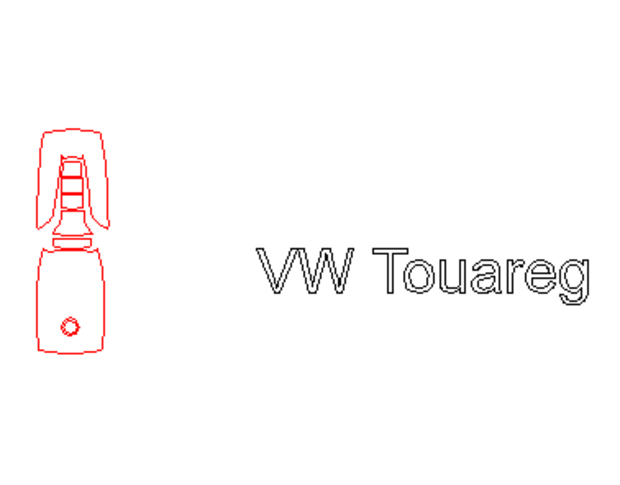 Викрійка для ключа VOLKSWAGEN TOUAREG