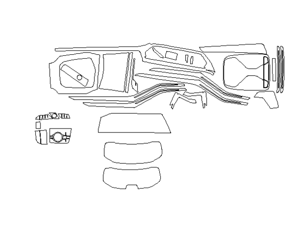 Комплект викрійок для салону BMW 3 2020