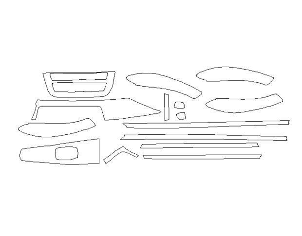 Комплект викрійок для салону BMW 3 2016