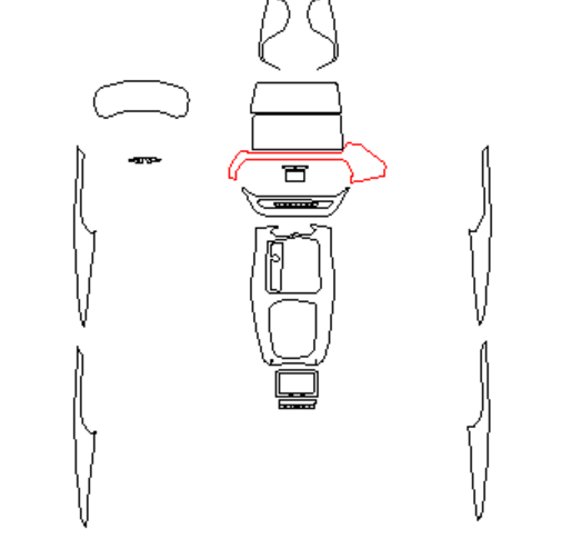 Комплект викрійок для салону BMW X3 2021