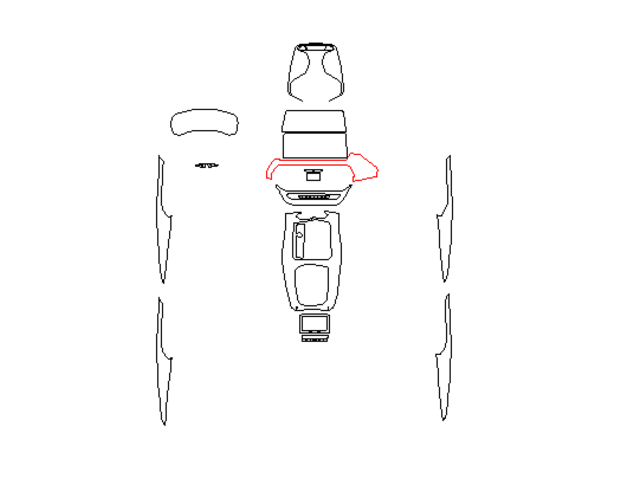 Комплект викрійок для салону BMW X4 2021