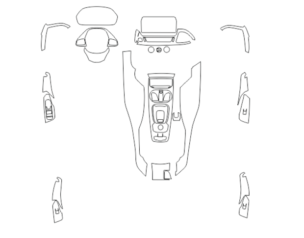 Комплект викрійок для салону CHERY EXEED 2020
