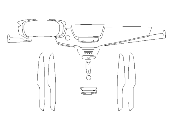 Комплект викрійок для салону CADILLAC XT6 2020