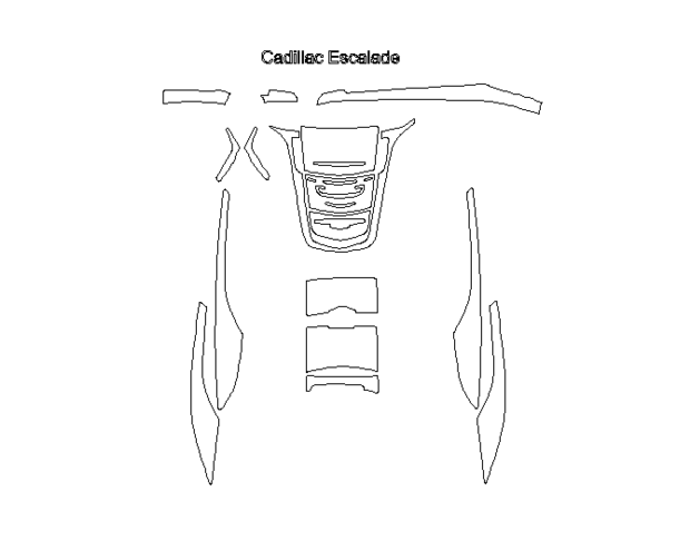 Комплект викрійок для салону CADILLAC ESCALADE 2013