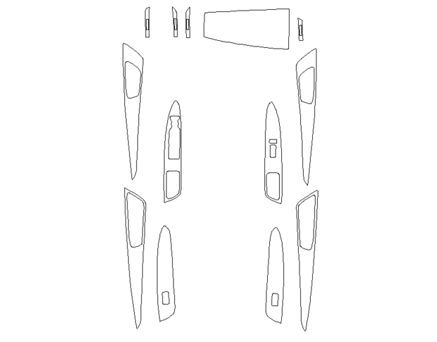 Комплект викрійок для салону HONDA AVANCIER 2017