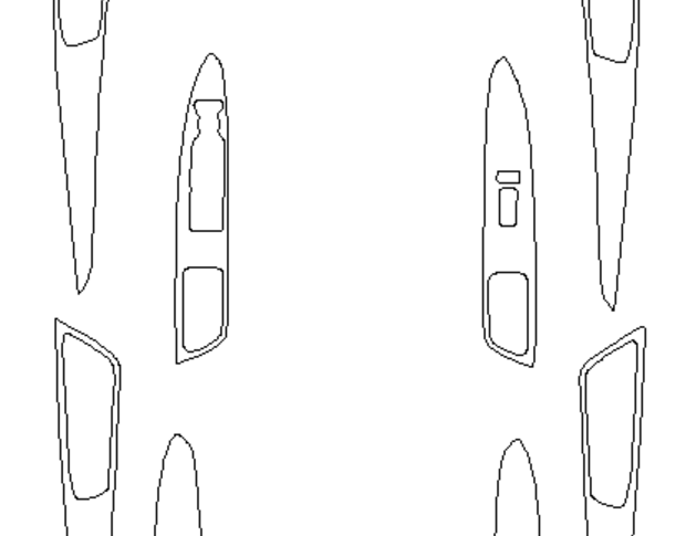 Комплект викрійок для салону HONDA AVANCIER 2017