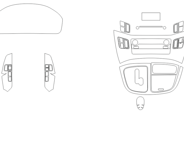 Комплект викрійок для салону HYUNDAI H1 2019