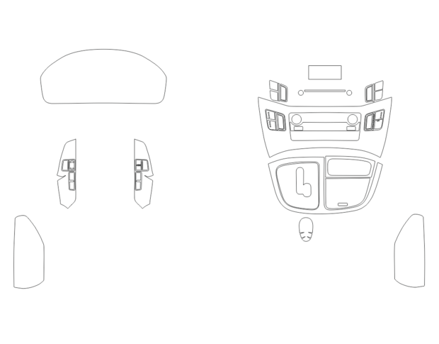 Комплект викрійок для салону HYUNDAI H1 2019