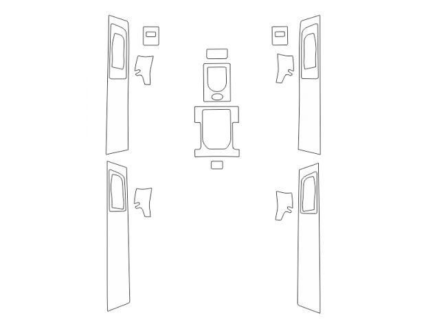 Комплект викрійок для салону LAND ROVER DISCOVERY / LR 4 2013-2016