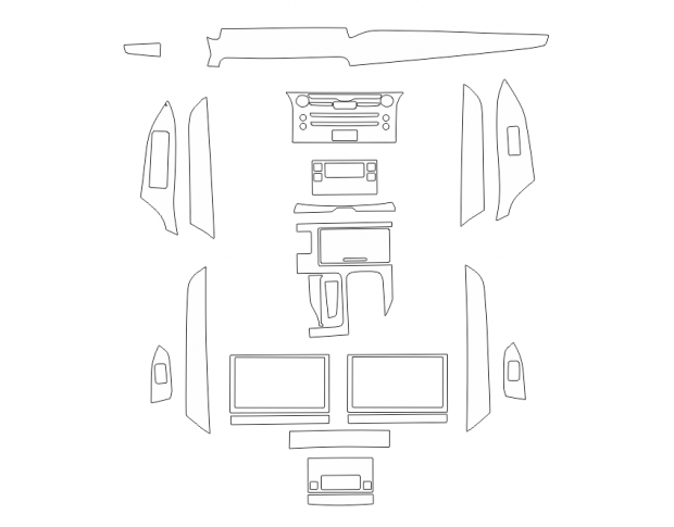 Комплект викрійок для салону LEXUS LX 570 2016