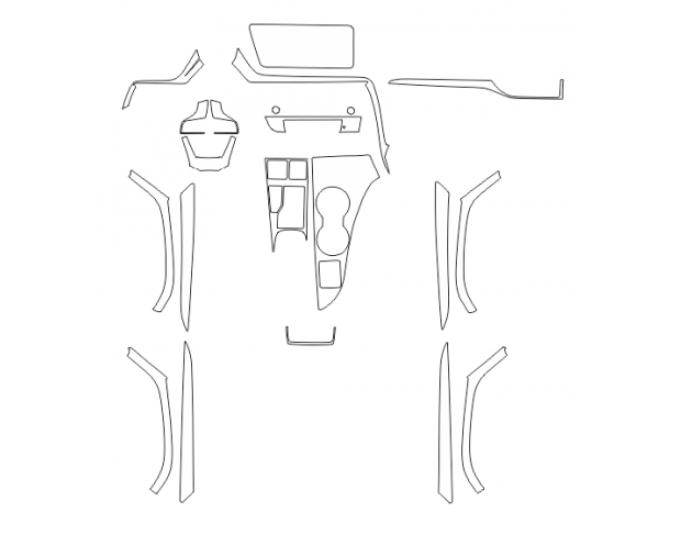 Комплект викрійок для салону LEXUS RX 450H 2016-2019