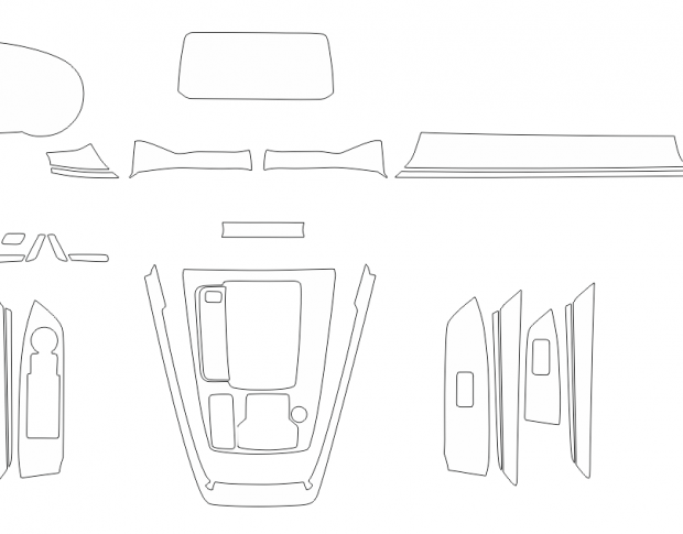 Комплект викрійок для салону MAZDA CX-8 2019
