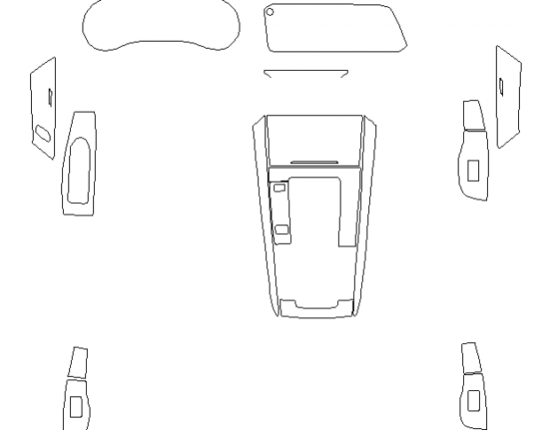 Комплект викрійок для салону MAZDA CX-30 2020