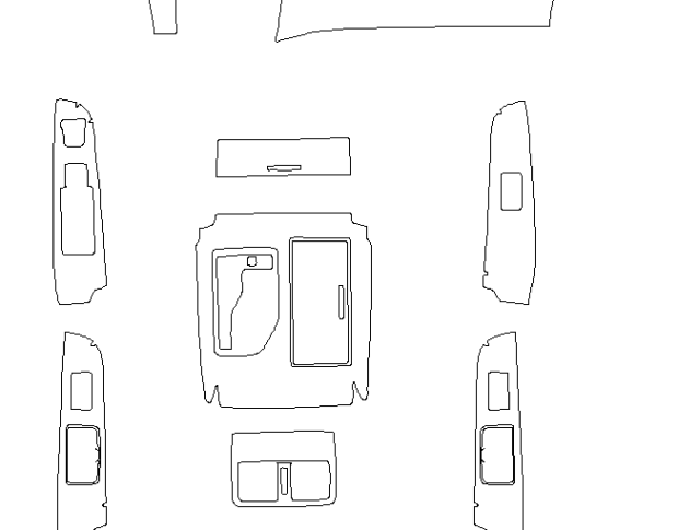 Комплект викрійок для салону TOYOTA CAMRY 2012-2017