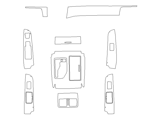 Комплект викрійок для салону TOYOTA CAMRY 2012-2017
