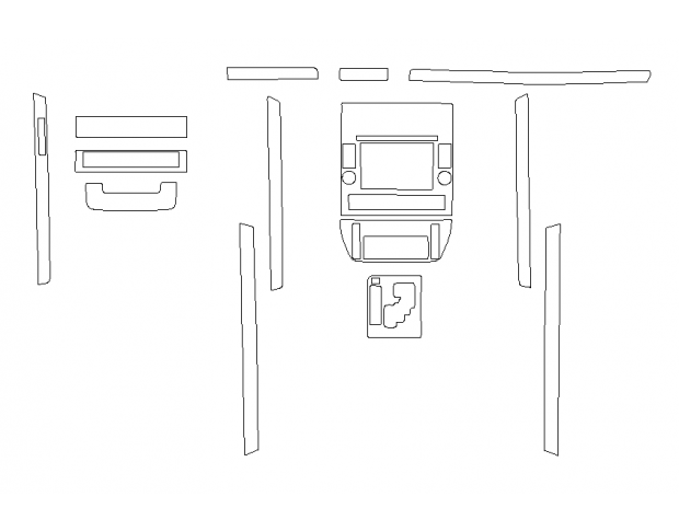 Комплект викрійок для салону TOYOTA LAND CRUISER 2016