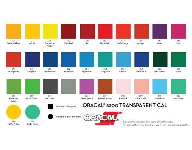 Oracal  8300 025 Brimstone Yellow 1.0 m