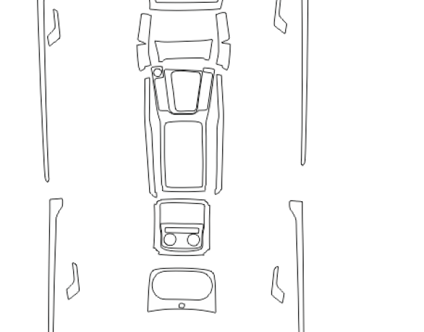Комплект викрійок для салону VOLKSWAGEN PASSAT 2017-2018