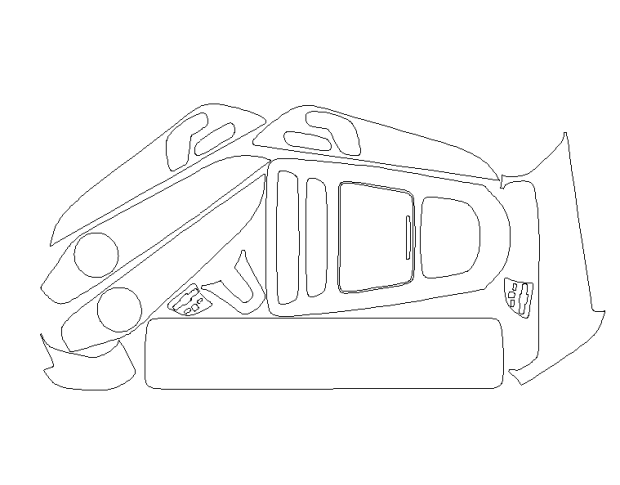 Комплект викрійок для салону MERCEDES-BENZ EQC 2020