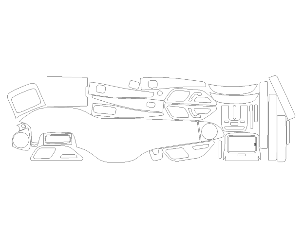 Комплект викрійок для салону MERCEDES-BENZ EQS 2022 -