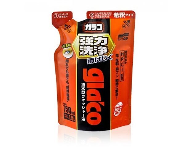 Soft99 Glaco Powerful Washer Liquid - Омивна рідина для скла, 750 ml