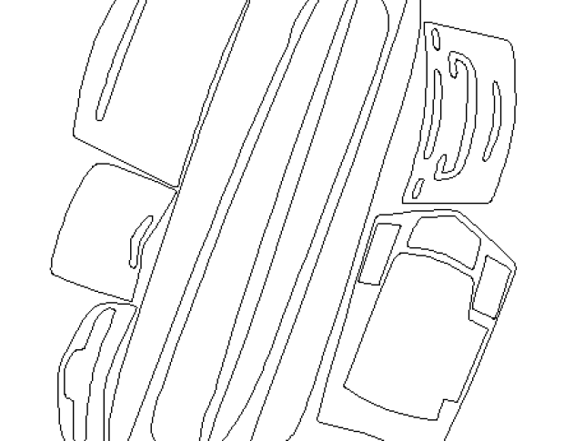 Комплект викрійок для салону CADILLAC SRX 2013-2016