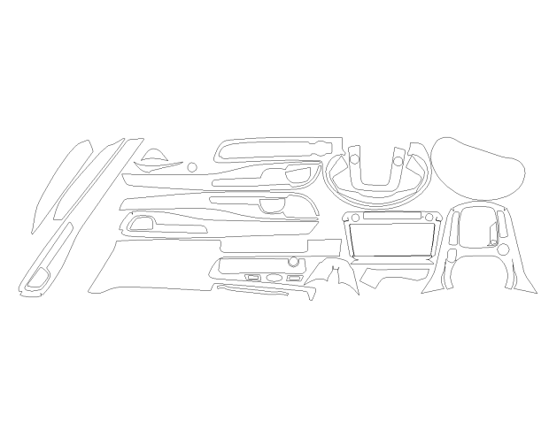 Комплект викрійок для салону KIA SELTOS 2020
