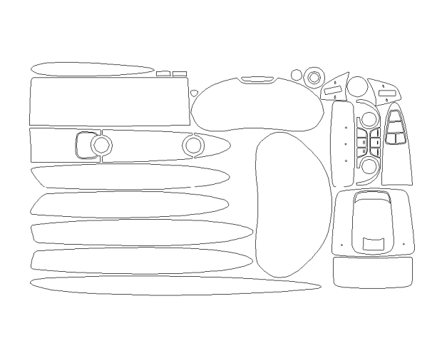 Комплект викрійок для салону GENESIS GV70 2021