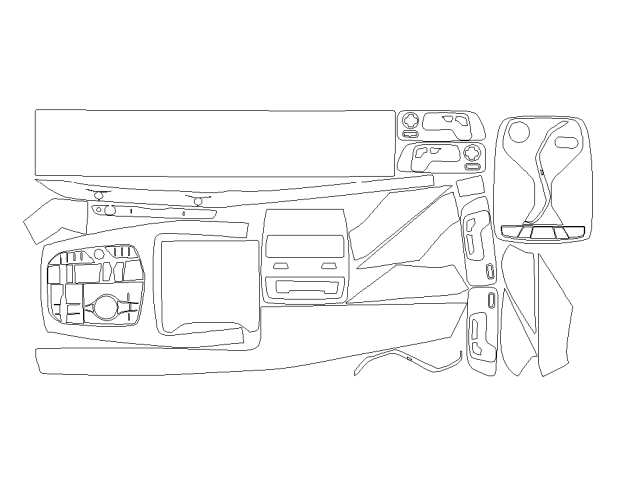 Комплект викрійок для салону BMW X7 2022
