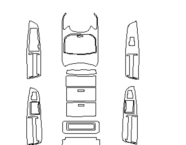 Комплект викрійок для салону FORD EDGE 2017