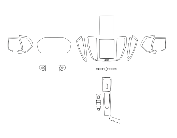 Комплект викрійок для салону VOLVO V60 2018