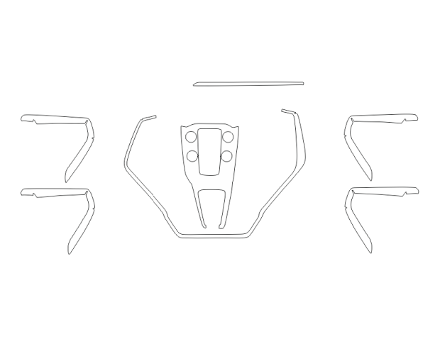 Комплект викрійок для салону VOLVO V40 2013