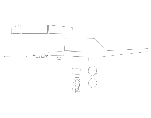 Комплект викрійок для салону CHANGAN UNI-K 2022