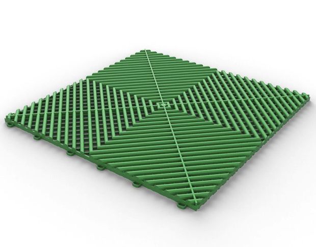 Floor Tile Vented Water Green - Зелена решітка модульної підлоги
