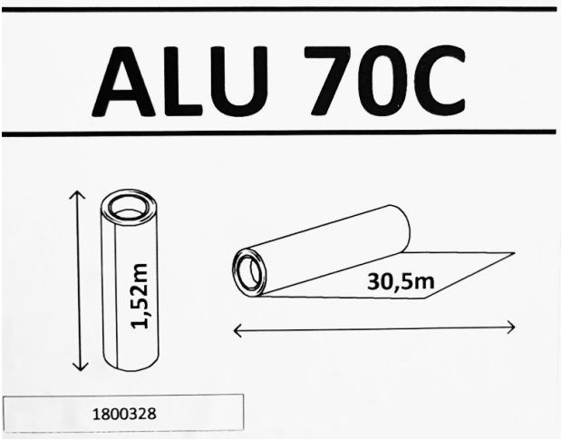 Solar Screen ALU 70 C 1.83 m