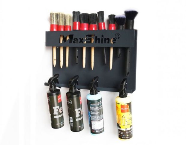 MaxShine Brush and Trigger Bottle Holder - Настінний тримач для щіток та ємностей