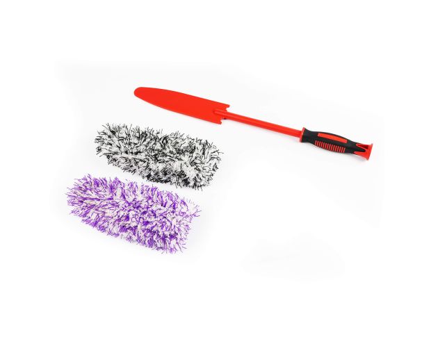 MaxShine Premium Flat Microfiber Wheel Brush with Replaceable Cover - Щітка для дисків