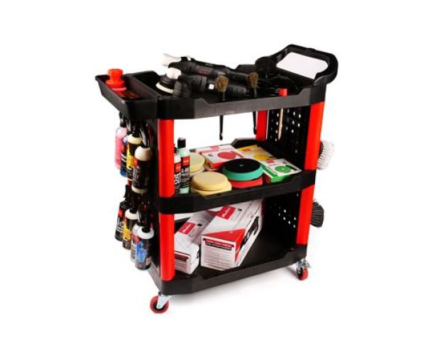 MaxShine 3-Tier Storage Utility Detailing Rolling Cart - Візок для детейлінгу