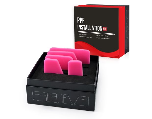 Foshio Pink PPF Squeegee Set - Набір вигонок для плівки м'яких