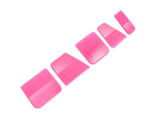 Foshio Pink PPF Squeegee Set - Набір вигонок для плівки м'яких