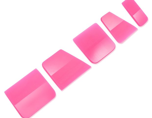 Foshio Pink PPF Squeegee Set - Набір вигонок для плівки м'яких