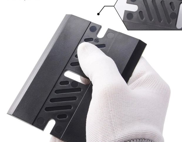 Foshio Big Scraper Squeegee Black - Скребок-вигонка жорстка, велика