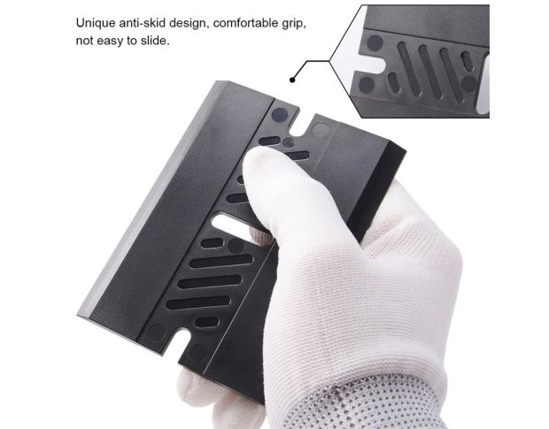 Foshio Big Scraper Squeegee Black - Скребок-вигонка жорстка, велика