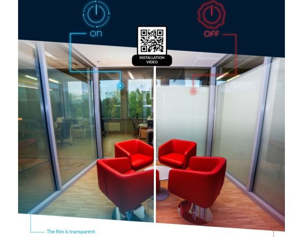 Solar Screen E-Film - Плівка з активацією непрозорості