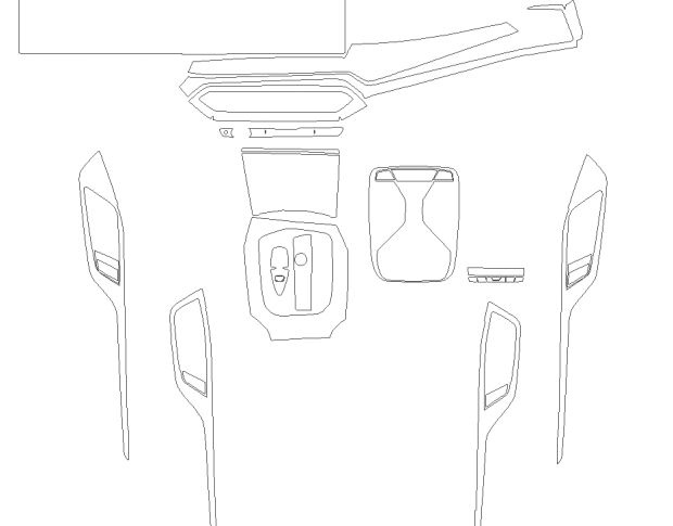 Комплект викрійок для салону BMW i4 2023 -