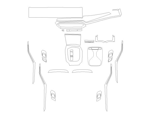 Комплект викрійок для салону BMW i3 2023 -